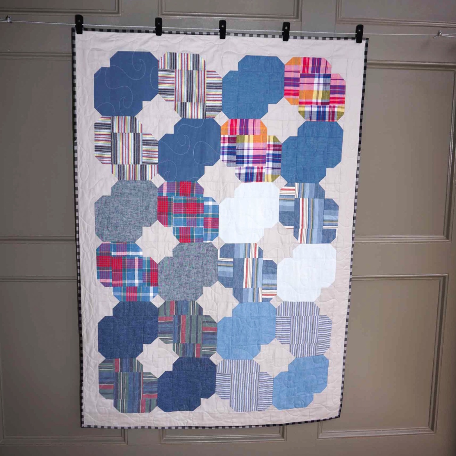 Memorial Memory Quilt using Tapestry pattern in It’s Sew Emma’s Fat Quarter Style